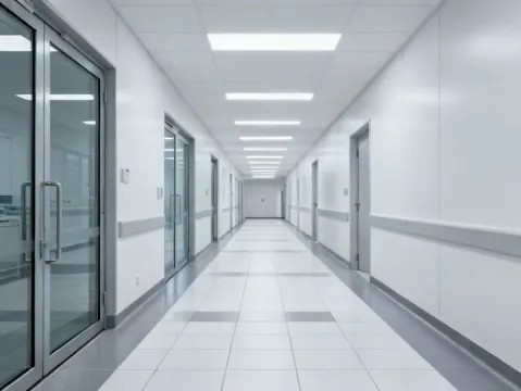 Healthcare tile flooring