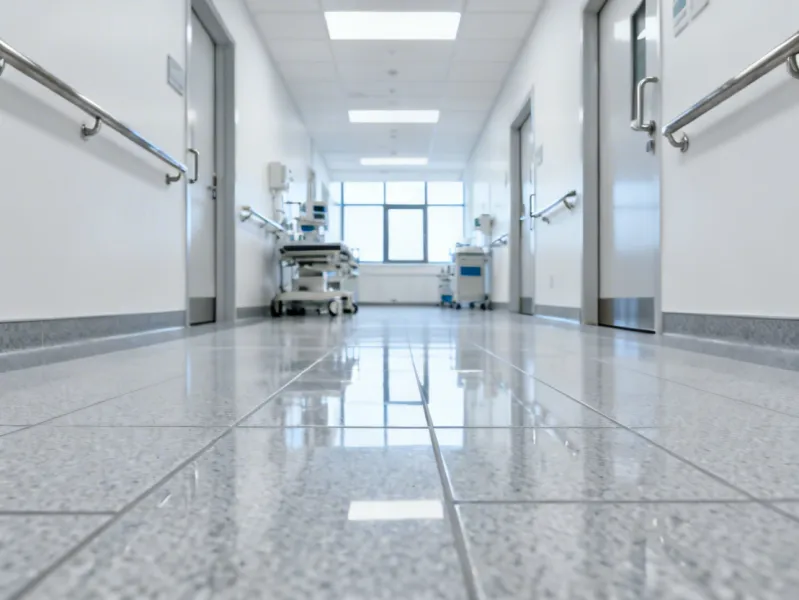Healthcare facility tile flooring